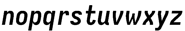 Iosevka Charon 700italic Font LOWERCASE