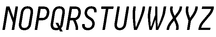 Iosevka Charon Italic Font UPPERCASE