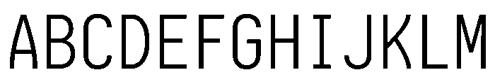 Iosevka Charon Mono 300 Font UPPERCASE