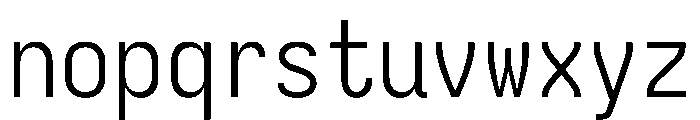 Iosevka Charon Mono 300 Font LOWERCASE