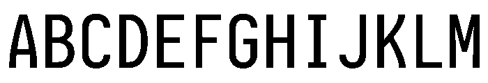 Iosevka Charon Mono 500 Font UPPERCASE