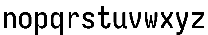 Iosevka Charon Mono 500 Font LOWERCASE