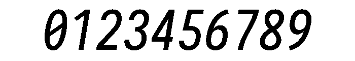 Iosevka Charon Mono 500italic Font OTHER CHARS