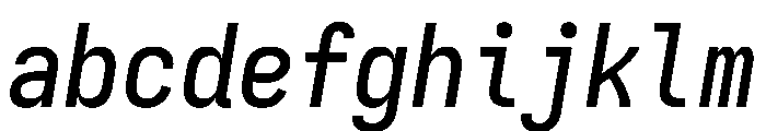 Iosevka Charon Mono 500italic FONT