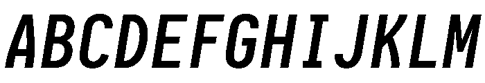 Iosevka Charon Mono 700italic Font UPPERCASE