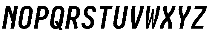 Iosevka Charon Mono 700italic Font UPPERCASE
