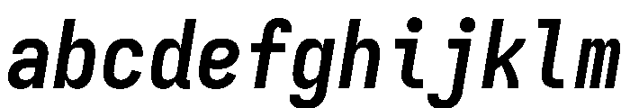Iosevka Charon Mono 700italic FONT