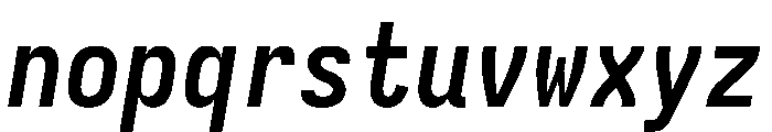 Iosevka Charon Mono 700italic Font LOWERCASE