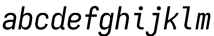 Iosevka Charon Mono Italic FONT