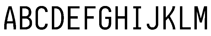 Iosevka Charon Mono Regular Font UPPERCASE