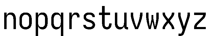 Iosevka Charon Mono Regular Font LOWERCASE