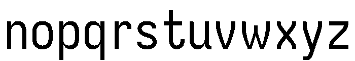 Iosevka Charon Regular Font LOWERCASE