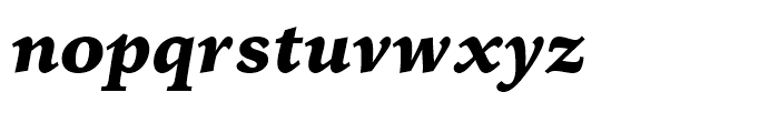 Iowan Old Style BT Black Italic Font LOWERCASE