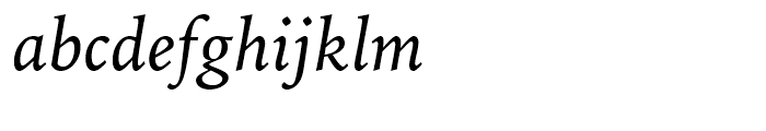 Iowan Old Style BT Italic Font LOWERCASE
