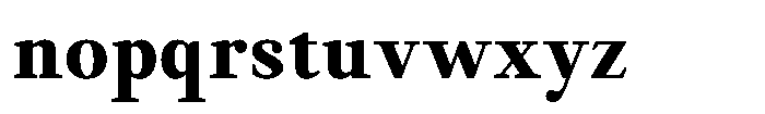 Ioannem Extra Bold Font LOWERCASE