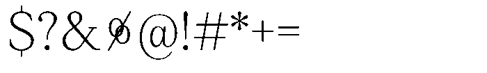 Ioannem Extra Light Font OTHER CHARS