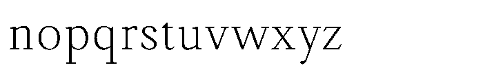 Ioannem Extra Light Font LOWERCASE