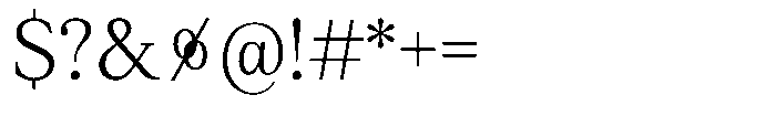 Ioannem Light Font OTHER CHARS