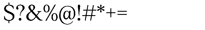 Ioannem Regular Font OTHER CHARS
