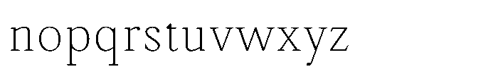 Ioannem Thin Font LOWERCASE