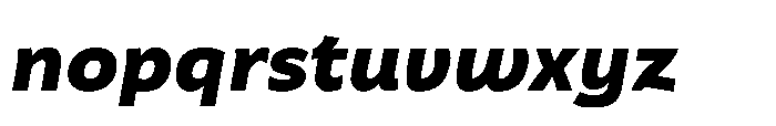 Iommyz Heavy Italic Font LOWERCASE