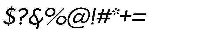 Iommyz Italic Font OTHER CHARS