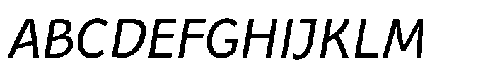Iommyz Italic Font UPPERCASE