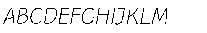Iommyz Thin Italic Font UPPERCASE