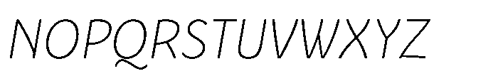 Iommyz Thin Italic Font UPPERCASE