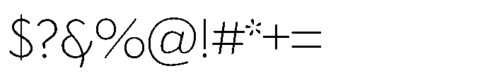 Iommyz Thin Font OTHER CHARS