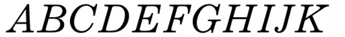 Ionic MT Italic Font UPPERCASE