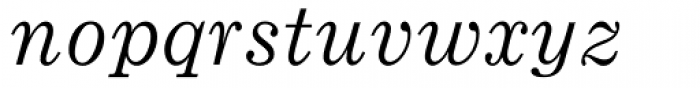 Ionic MT Italic Font LOWERCASE