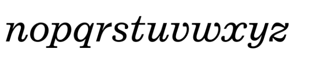Ionic No 5 Pro Italic Font LOWERCASE