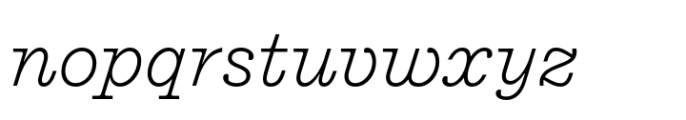 Ionic No 5 Pro Light Italic Font LOWERCASE
