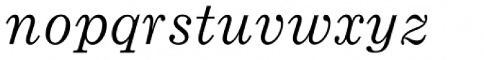 Ionic Std Italic Font LOWERCASE