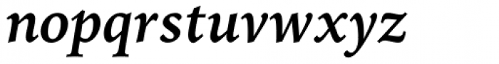 Iowan Old Style BT Bold Italic Font LOWERCASE