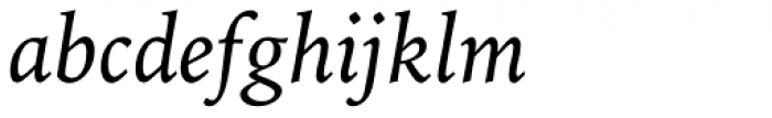 Iowan Old Style BT Italic Font LOWERCASE