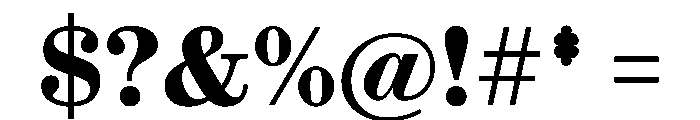 Ionic Modern Deck Bold Font OTHER CHARS