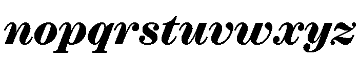 Ionic Modern Deck Extrabold Italic Font LOWERCASE
