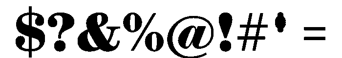 Ionic Modern Deck Extrabold Font OTHER CHARS