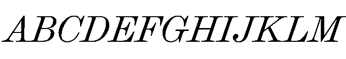 Ionic Modern Deck Light Italic Font UPPERCASE