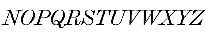 Ionic Modern Deck Light Italic Font UPPERCASE