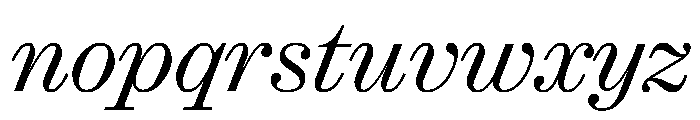 Ionic Modern Deck Light Italic Font LOWERCASE