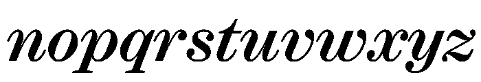 Ionic Modern Deck Medium Italic Font LOWERCASE