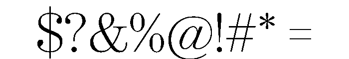 Ionic Modern Deck Thin Font OTHER CHARS