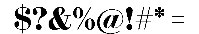 Ionic Modern Poster Bold Font OTHER CHARS