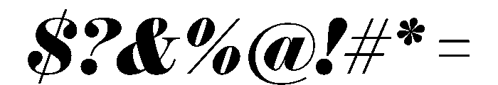 Ionic Modern Poster Extrabold Italic Font OTHER CHARS