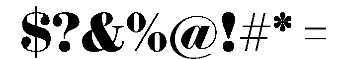 Ionic Modern Poster Extrabold Font OTHER CHARS