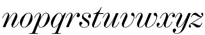 Ionic Modern Poster Light Italic Font LOWERCASE