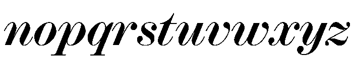 Ionic Modern Poster Medium Italic Font LOWERCASE